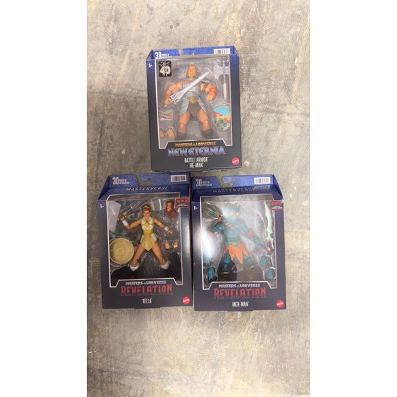 Masters of the Universe He-Man & Revelation Teela & Mer-Man - Picture 1 of 2